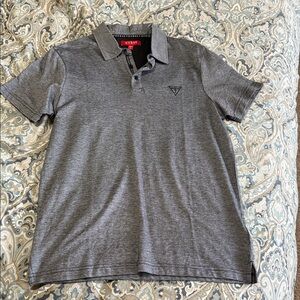 Guess Charcoal Polo Shirt for Men